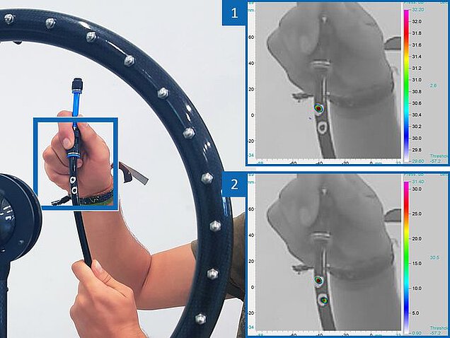 Acoustic measurement of the tube with the Ring Array leakage-schlauch-ring-array